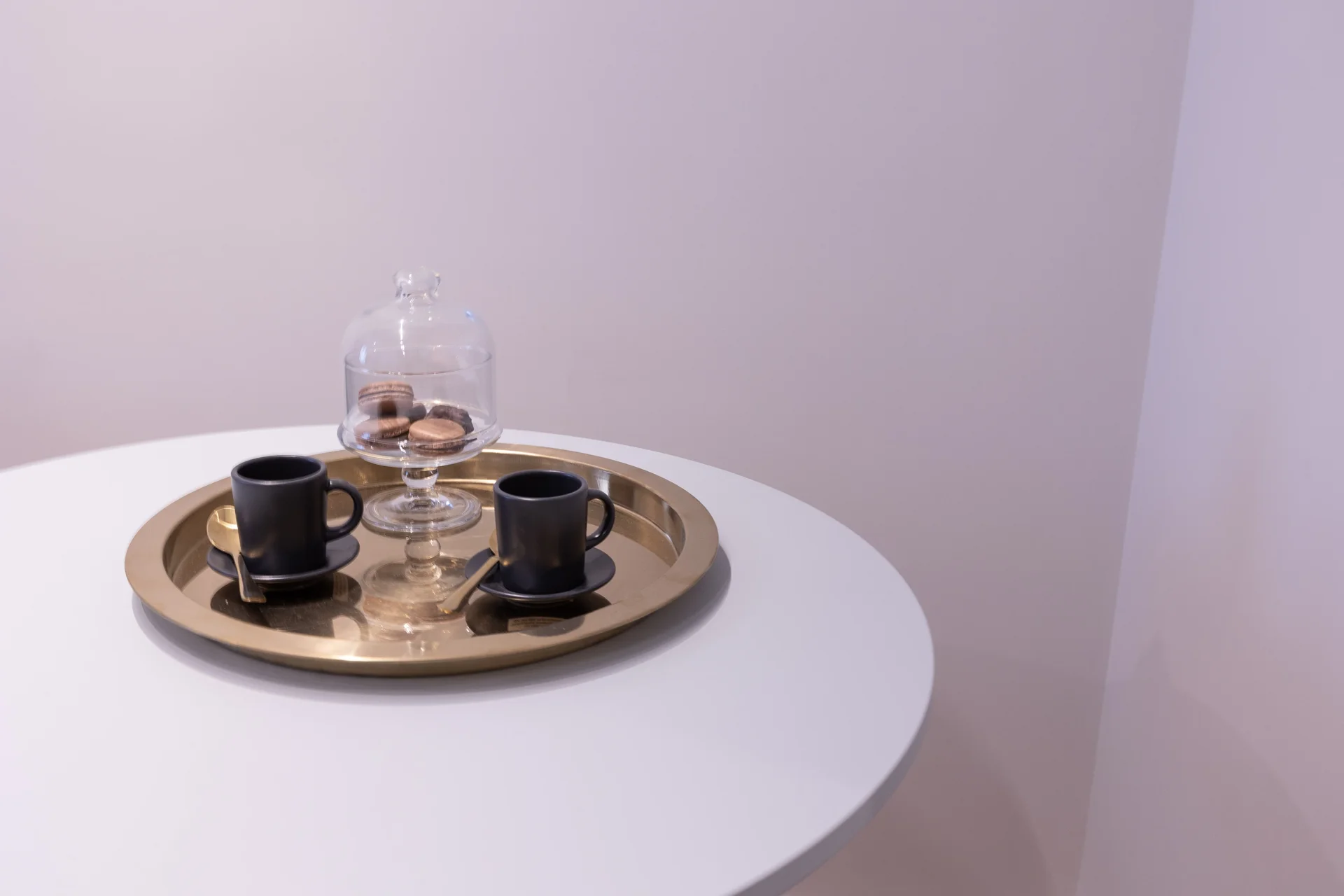 Vassoio caffè e dolcetti di benvenuto